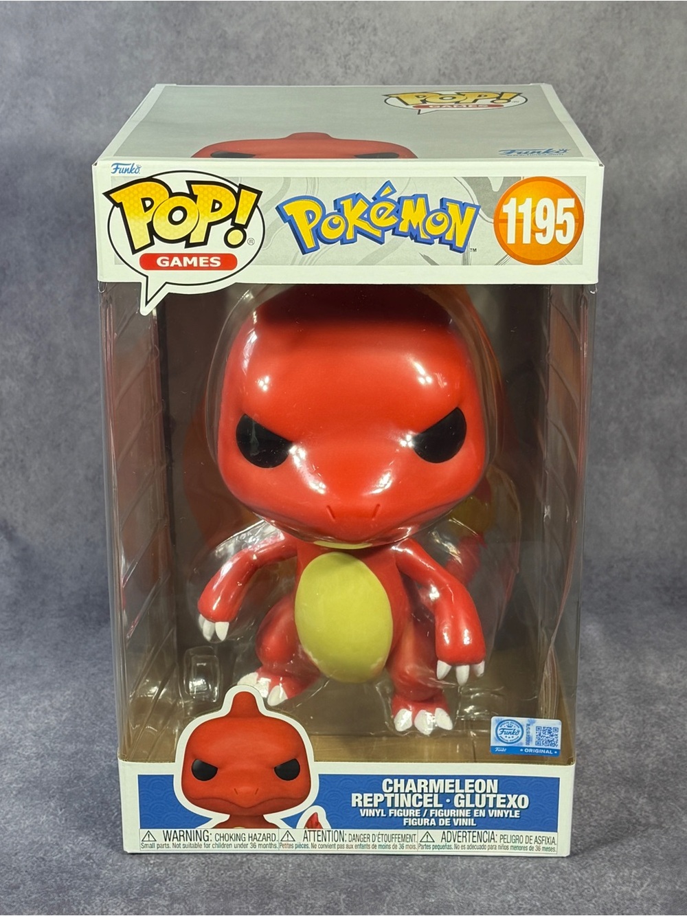 Funko Pop! Pokémon Jumbo 10" Charmeleon Exclusive Figure #1195 NEW